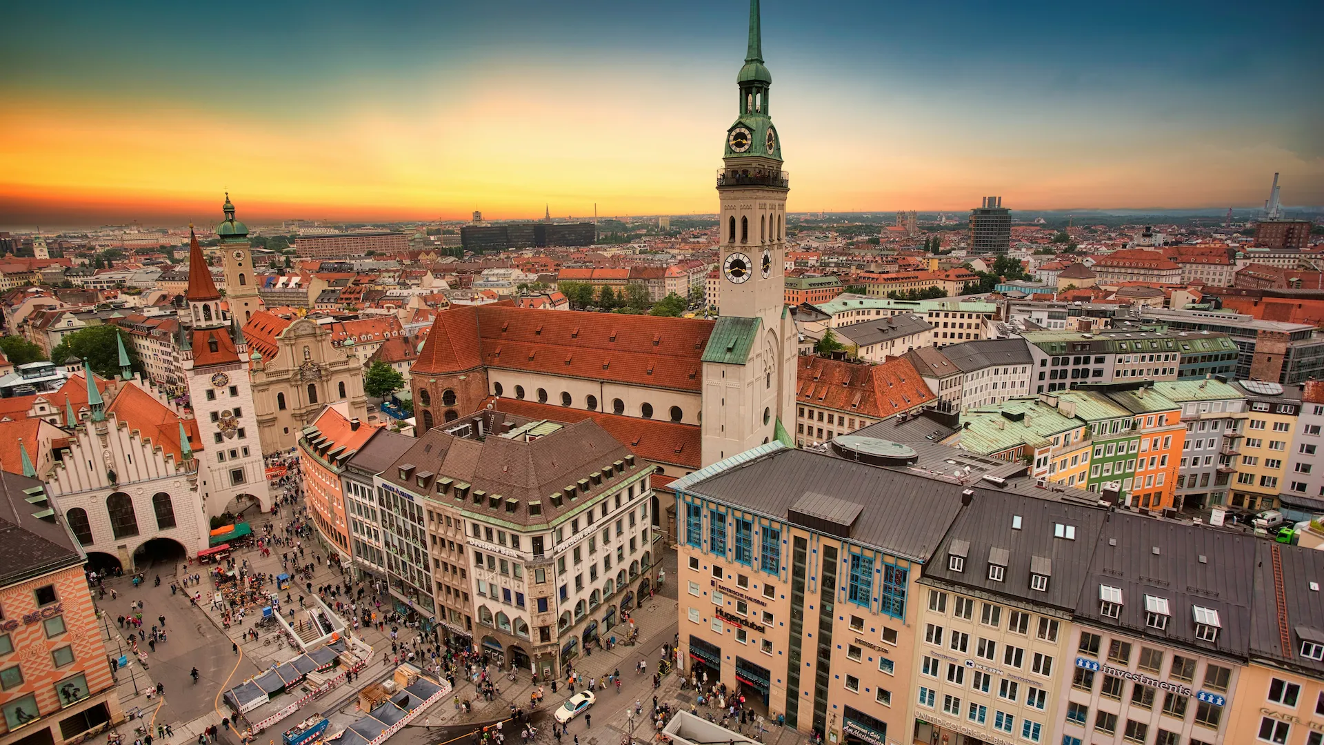 München Panorama: Stadtblick auf Schwabing